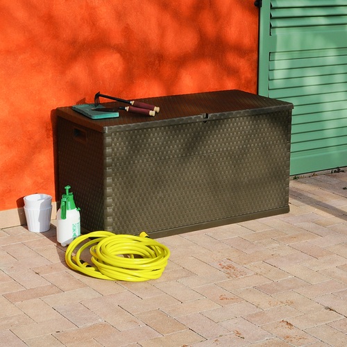 ALDOTRADE zahradní úložný box RATTAN 420l antracit