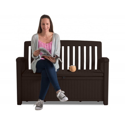 Lavice Patio Bench hnědá