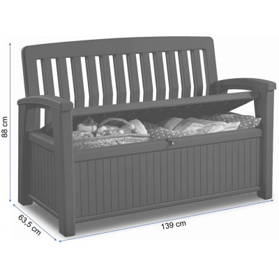 Lavice Patio Bench hnědá