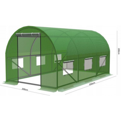 ALDOTRADE Fóliovník zahradní 3,5x2x2m