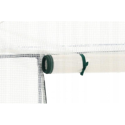 ALDOTRADE Fóliovník na rajčata velký 200x77x168/146 cm bílá plachta 