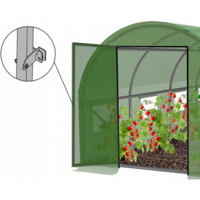 Fóliovník 300x200x200cm s pevnými dveřmi