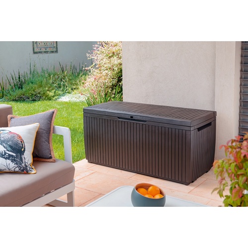 KETER Zahradní úložný box SPRINGWOOD Stogare 302l, hnědá 1720237