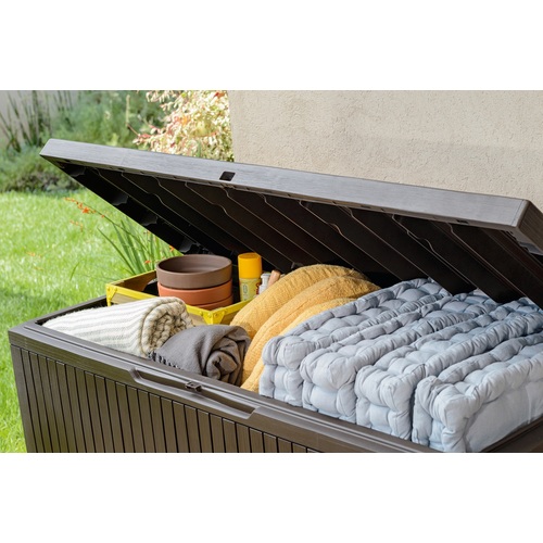 KETER Zahradní úložný box SPRINGWOOD Stogare 302l, hnědá 1720237