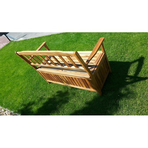 ALDOTRADE dřevěná lavice Edita s úložným prostorem dřevo akácie