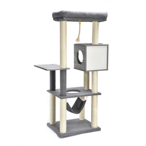ALDOTRADE Škrabadlo pro kočky Gita 59x49x155 cm