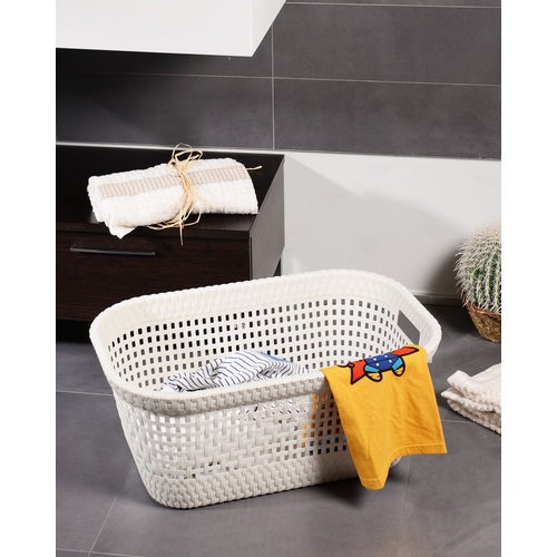 ALDOTRADE Koš na čisté prádlo Ratan 45l