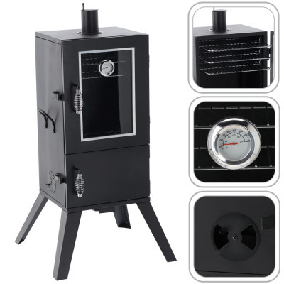 Zahradní uzenářská udírna 59,7x54,5x102,9 cm