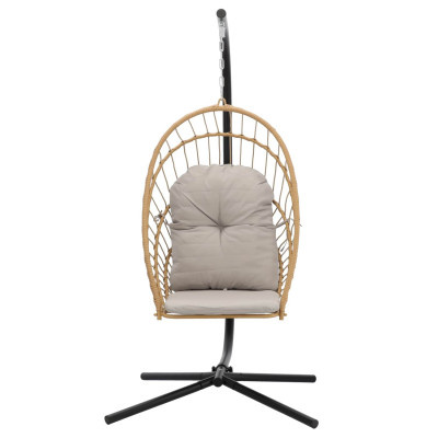 Skládací závěsné křeslo ERIS hnědé