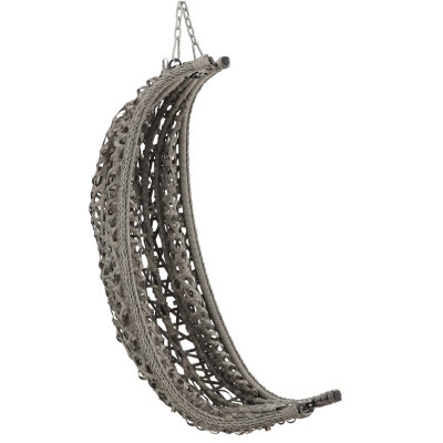 Skládací závěsné křeslo šedé 103x95x185 cm