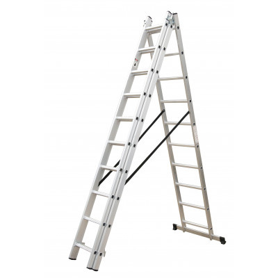ALDOTRADE Žebřík hliníkový 3x11