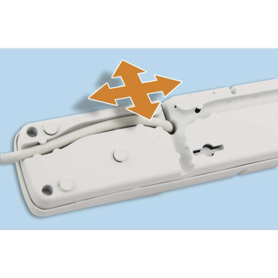 EMOS Přepěťová ochrana 5Z, 5m, šedá