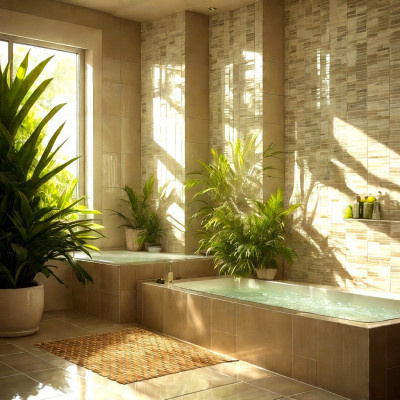 Koupelnová bambusová rohožka GRENADA