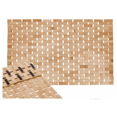 Koupelnová bambusová rohožka BARBADOS přírodní hnědá