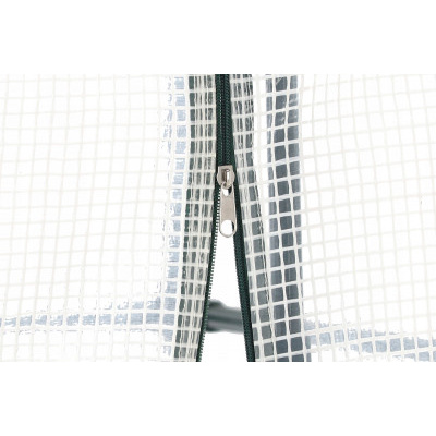 ALDOTRADE Zahradní fóliovník s policemi 140x140x200cm bílý