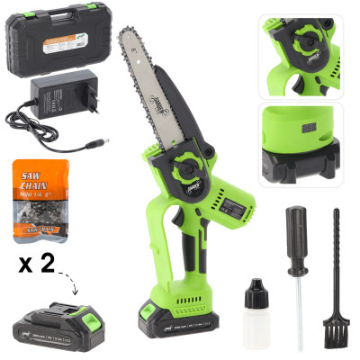 Akumulátorová pila na větve 20 cm, 900 W, 21 V