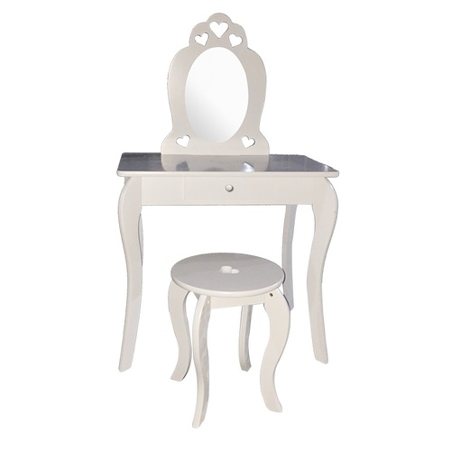 ALDOTRADE Dětský kosmetický stolek Elza 65x40x107cm s taburetem