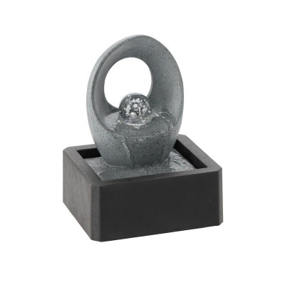 Zahradní fontána kapka vody 21x18,3x27 cm s LED