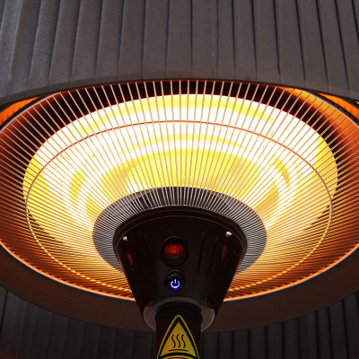 ALDOTRADE Elektrický infrazářič HAMAR černý