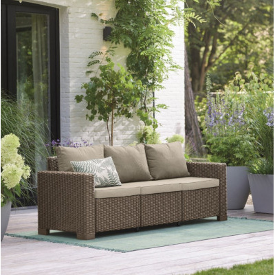 Keter zahradní pohovka 3místná California cappuccino, 199 x 68 x 72 cm