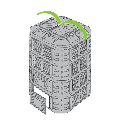 ALDOTRADE zahradní kompostér Multi 1120l