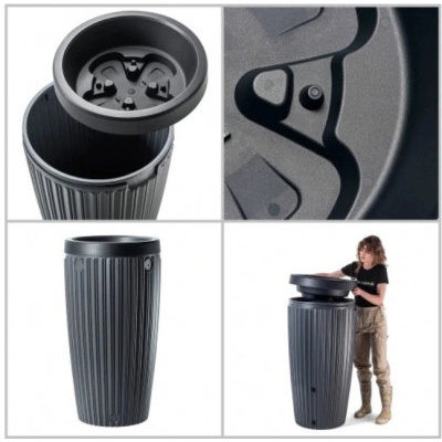 Sud na dešťovou vodu MIKA 240l antracit 