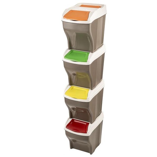 ALDOTRADE Koš na tříděný odpad Poker Plus 4x27l