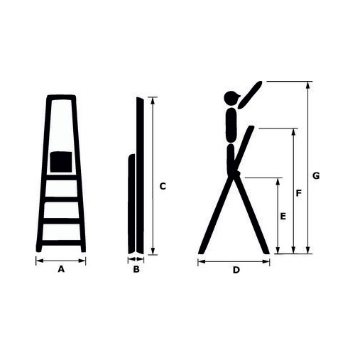 ALDOTRADE Schůdky domácí Al 4 