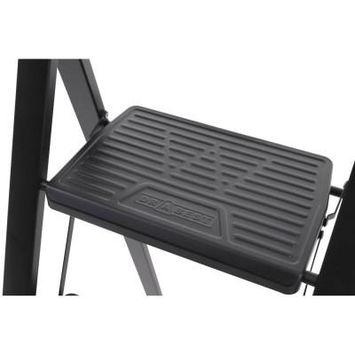Schůdky jednostranné SLIM 3, černé, nosnost 150kg