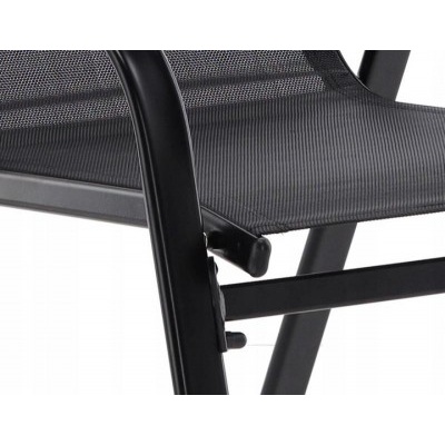 Zahradní židle STELA černá, set 2ks